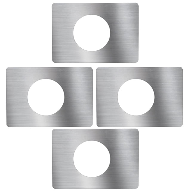 SHISUYAN 4 Pcs Plaques de Renforcement de Porte Plaques de Percussion de Porte Plaques de Bouton de Porte en Acier Inoxydable