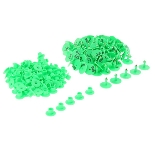 100 Sets Verts avec Numéro 1-100 pour Gros Cheptel Bovin