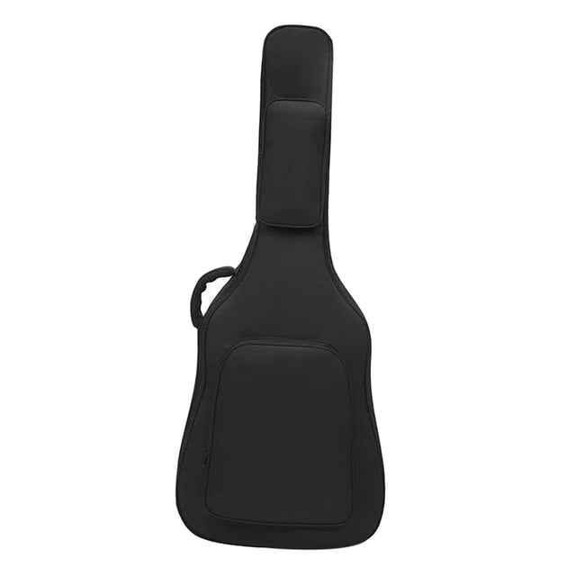 VONKY Acoustic Guitar Bag with Pockets Backpack Adjustable Shoulder Strap for Bass Black