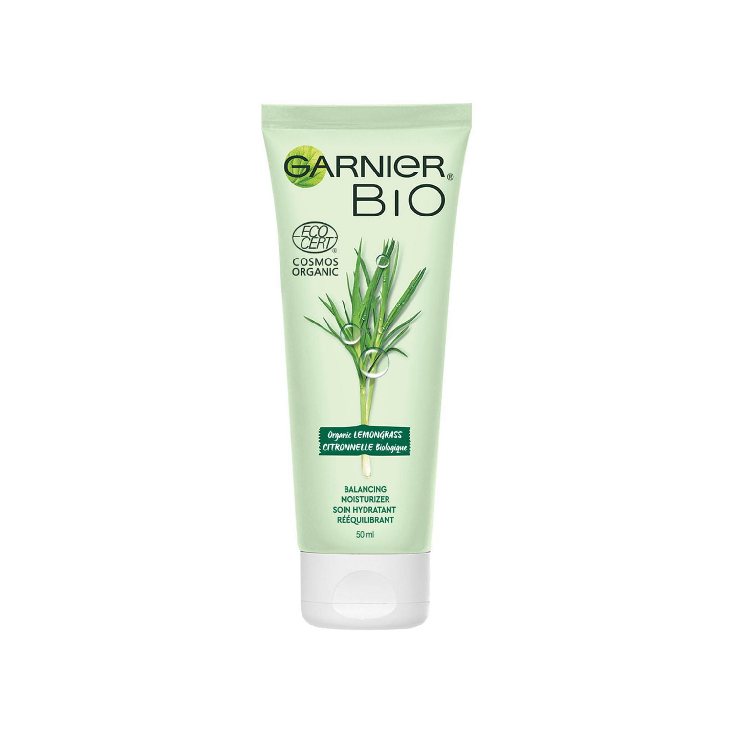 Garnier Bio Soin Hydratant Rééquilibrant à la Citronnelle biologique, pour peaux normales à mixtes, 50ml