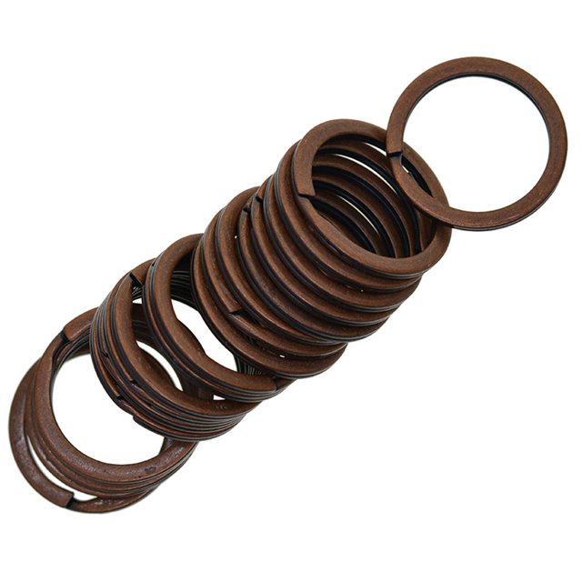 Abbracc Various Split Key Rings Keys Chain Bag Charms Clasp flat round circle clip 4 4