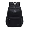 thumbnail image 1 of TIEVOSA Sac à Dos Noir pour l'École, le Cégep et les Voyages : Sac à Livres Résistant à l'Eau avec 8 Compartiments, 1 of 8