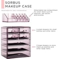 thumbnail image 2 of Sorbus Acrylic Cosmetic and Jewelry Storage Case Display, Purple, 2 of 7