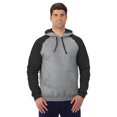 thumbnail image 1 of Jerzees Mens NuBlend Color-Block Raglan Pull Over Hooded Sweatshirt, 3XL, 1 of 7