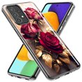 thumbnail image 2 of MUNDAZE Samsung Galaxy A71 4G Romantic Elegant Gold Marble Red Roses Double Layer Phone Case Cover, 2 of 6