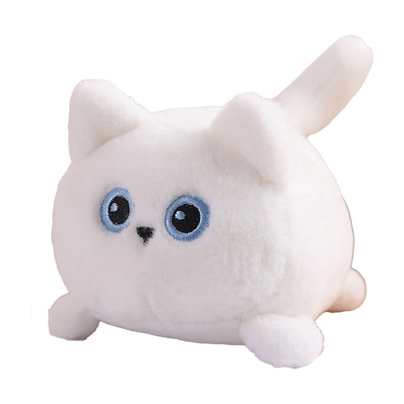 Bwiyojiz Stuffed Animals Toys Pull String Small Doll Cute Moggie Dog Wagging Tail Shiba Inu Gift Holiday Gifts Birthday Toy, Gifts for Family, White