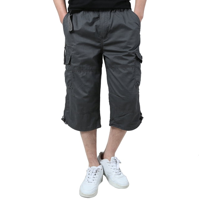 cllios Mens Cargo Pants Relaxed Fit Multi Pockets Pants Work Work Pants Loose Camping Cargo Pants