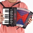 thumbnail image 4 of Labymos Kids Children 17-Key 8 Bass Mini Small Accordion Educational Musical Instrument Rhythm Band Toy, 4 of 7