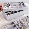 thumbnail image 2 of MesaSe Earring Ring Jewelry Display Storage Box Case Organizer Flannel Tray Holder Gift, 2 of 5