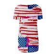 thumbnail image 3 of Birdeem Femmes Mode Décontractée Chemises Imprimées Manches Courtes T-Shirt Ample Hauts Tunique Blouse, 3 of 6
