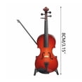 thumbnail image 2 of Chmadoxn Home Decor, Room Decor, Wall Decor Mini Musical Instrument Violin Model Ornaments Musical Instrument Model Training School Teacher Graduation Gift the violin, 2 of 2