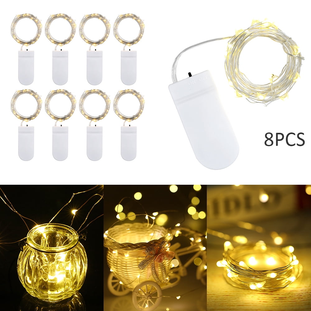 Tomshine 2 Meters 20 LED String Light 8 Pack Battery