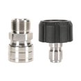thumbnail image 2 of 2 Pieces Pressure Washer Adapter M22 to 3/8'' Quick Connect Car Wash Accessories Inner Dia 15mm, 2 of 8