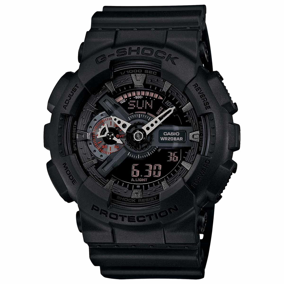 Casio G-Shock Black Dial Resin Men's Watch GA110RG-1A
