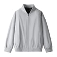 thumbnail image 1 of Birdeem Mens Fashion Casual Solid Color Zipper Pockets Long Sleeve Outwear Coat, 1 of 8
