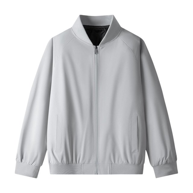 Birdeem Mens Fashion Casual Solid Color Zipper Pockets Long Sleeve Outwear Coat