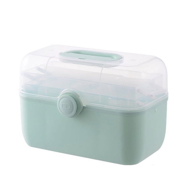 Boîte de Rangement pour Médicaments en Plastique à Plusieurs Couches, Grande Capacité, Armoire à Pharmacie pour la Maison