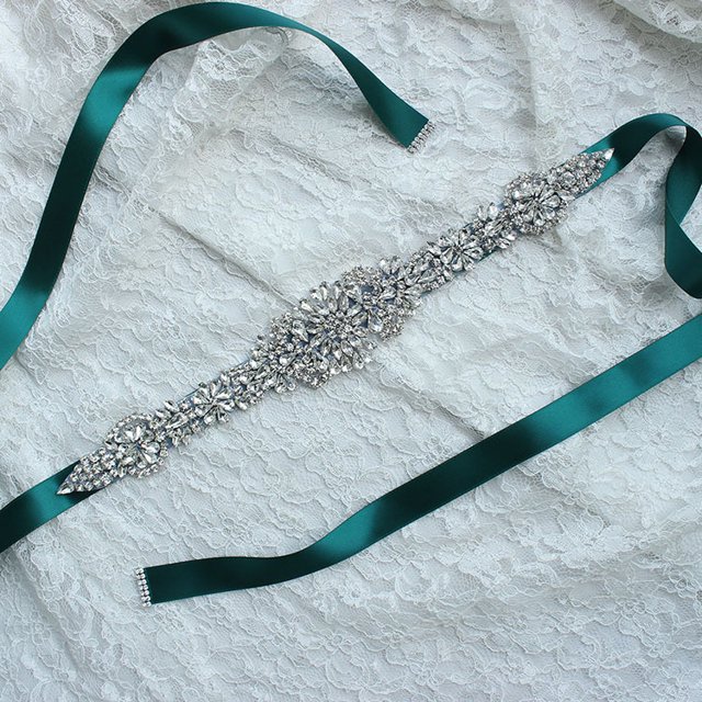 Ceinture de Mariée Ceintures de Mariage en Strass pour Robe de Mariée Femmes Ceinture en Cristal pour Robe de Soirée de Mariage