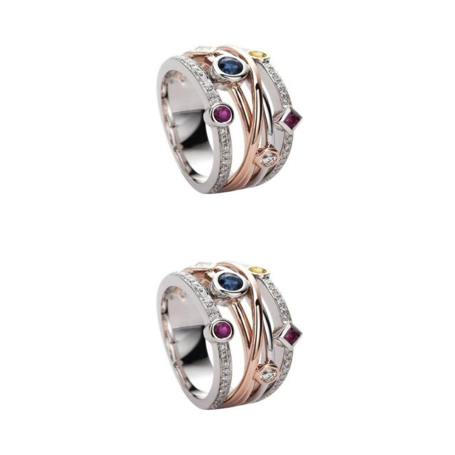 Dalazy Classy And Colorfast Jewelry For Nobility And Y2K Enthusiasts Not Easily Deform Fluent Lined All Ocassion Suitable Glod 8 2Set