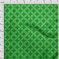 thumbnail image 4 of oneOone Cotton Flex Green Fabric Geometric Sewing Craft Projects Fabric Prints By Yard 40 Inch Wide, 4 of 4