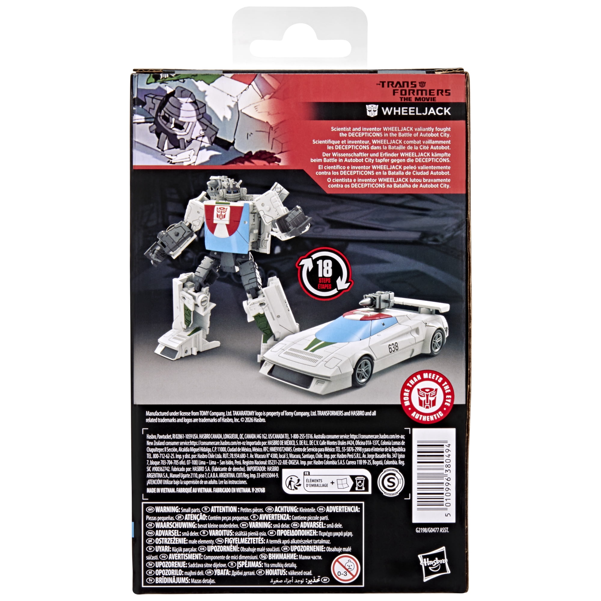 Transformers Studio Series, figurine Wheeljack de classe Deluxe