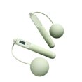 thumbnail image 1 of tredstone PVC Jump Rope Portable Replacement Digital Digital Jump Rope Solid Color Indoor Outdoor Button Control Ergonomic Adjustable Jumping Ropes Green Ball, 1 of 9