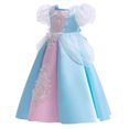 thumbnail image 4 of EGNMCR Robes de Soirée pour Femmes, Robes Formelles pour Femmes, Robes de Cocktail pour Femmes Robe Fille Robe Tout-Petit Fille Tulle Dentelle Maille Nœud Volants Robe de Fête d'Anniversaire Longues Robes Robe Fille, 4 of 8