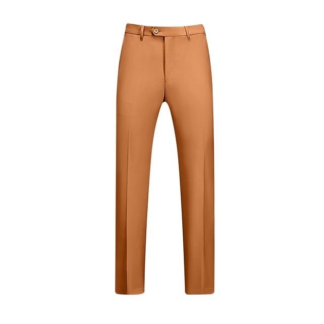 AherBiu Mens Dress Pants Pantalon Habillé pour Homme Taille Extensible devant Plat Grande Taille Coupe Ajustée Pantalon Extensible Classique Confortable