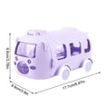 thumbnail image 2 of Bouteille d'Eau pour Enfants en Forme d'Autobus avec Paille, Conception Étanche Sans BPA pour l'École, les Sports Ou les Voyages, Sangle Ajustable Incluse, 2 of 9