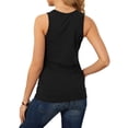 thumbnail image 3 of Débardeurs pour Femmes Mode Femmes Décontracté Sans Manches Col Rond Dames Hauts Unis Blouses Gilet Débardeur Blouses pour Femmes Débardeurs Sans Manches pour Femmes, 3 of 7