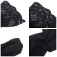 thumbnail image 4 of Sous-vêtements pour Femmes en Maille Transparente Lingerie Broderie Soutien-Gorge et String et Bas, 4 of 5