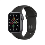 Restored Apple Watch Series SE (GPS, 40mm) Space Gray Aluminum Case with Black Band 32GB - Excellent (Certified Refurbished)