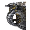thumbnail image 3 of Silver Surfer Steampunk Cyborg Robotic Dragon Beer Stein Tankard Coffee Cup Mug, 3 of 8