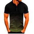 thumbnail image 1 of EGNMCR T-shirts pour Hommes Hommes Manches Courtes Imprimé Col Rabattu Chandail T-Shirt Blouse, 1 of 2