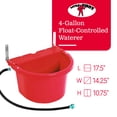 thumbnail image 3 of Little Giant 4 Gal Abreuvoir Contrôlé par Auto-Flotteur pour Bétail, Rouge (3 Pack), 3 of 7