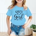 thumbnail image 2 of JAKANYQ T-shirts Graphiques Mignons pour Filles Tout-Petits Col Rond Manches Courtes T-Shirt d'Été Décontracté Bleu 9-10 Ans, 2 of 5
