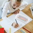 thumbnail image 1 of Boovnll Plastic Pencil Box - Large Capacity Stackable Clear Snap-Tight Lid Pencil Box for Pencil Markers - Storage Box for Home, Office Supplies, Pencil Case, 1 of 6