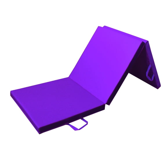 PRISP Tapis de Gymnastique 6 Pieds x 2 Pieds x 2 Pouces, Tapis de Gym Tri-Pli pour le Tumbling, l'Exercice et la Mise en Forme à la Maison