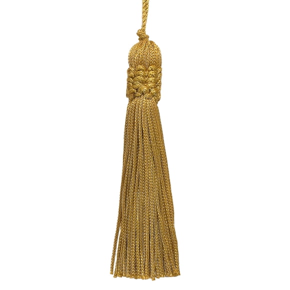 Petite Pompon Couronne de 4 Pouces (10 cm) / Pompon Artisanal (Style# CT04), Or Antique #C4 (Or Jaune Foncé) Ensemble de 10