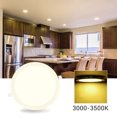thumbnail image 2 of DELight 7 Inch LED Recessed Light Ceiling Panel 1000LM Canless Downlight 3000-3500K Warm White 15W Ultra-thin Wafer Fixtures Lamp ROHS Certified, 2 of 10