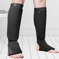 thumbnail image 2 of Transemion 1 Pair Shin Instep Guards MMA Elastic Protector and Protection Supplies Training Black S 1Set, 2 of 5