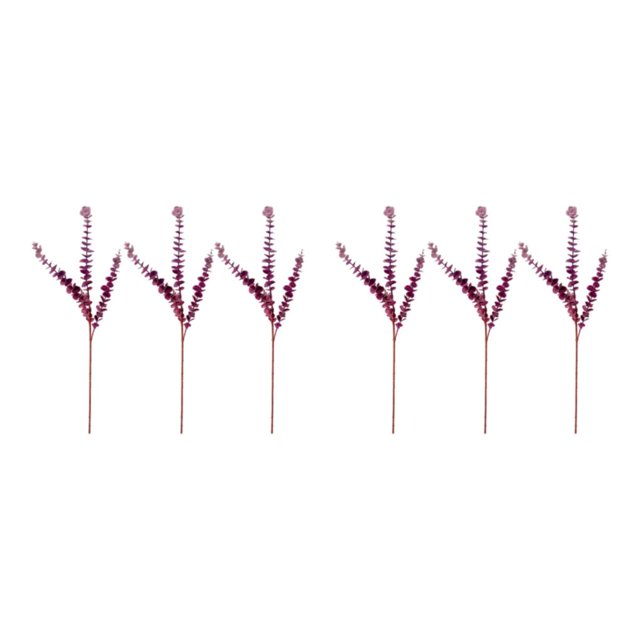 Baohd 3x Realistic Appearance Artificial Plants Nature S Charm To Space Easy To Clean purple 2Set