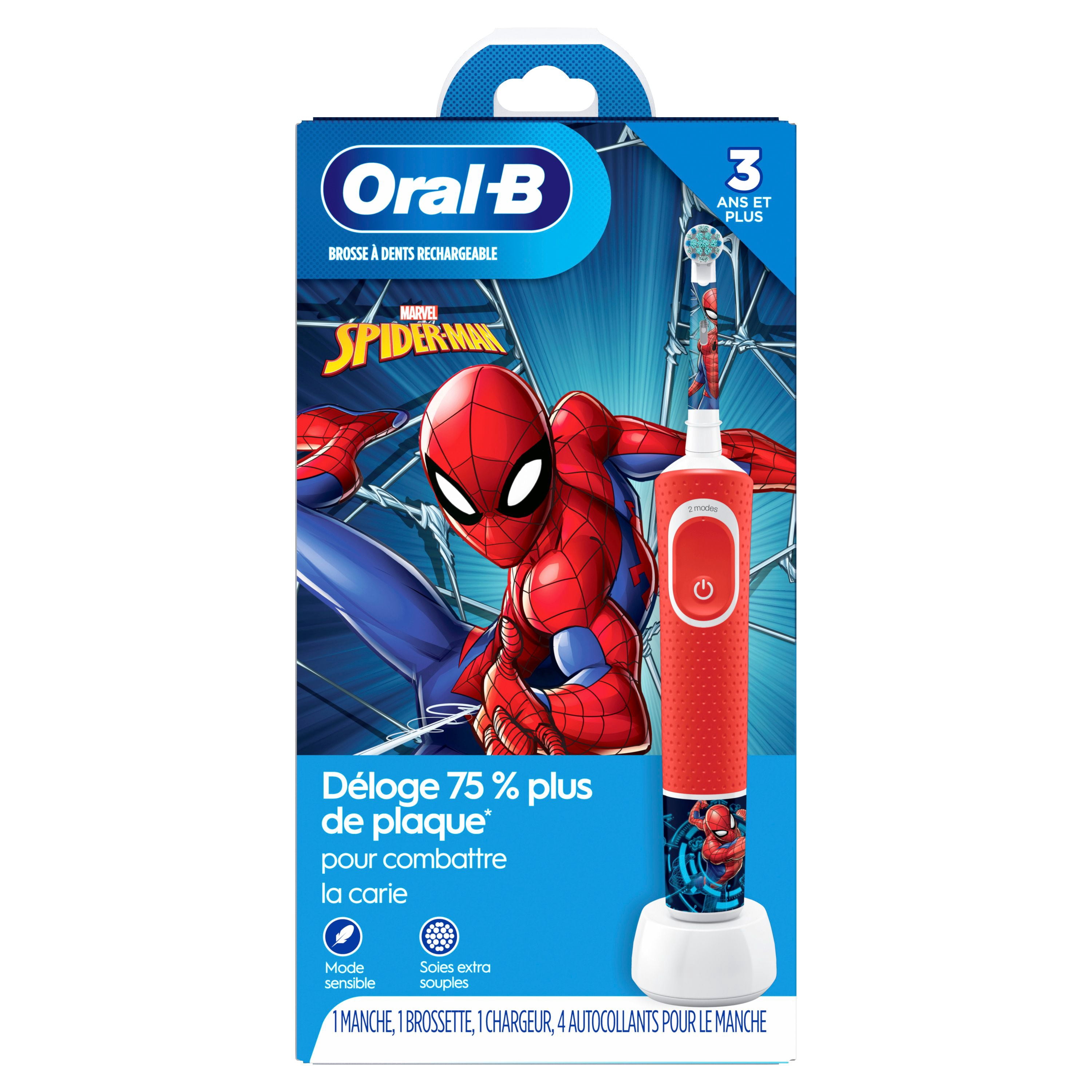 Oral-B Brosse à Dents Électrique pour Enfants avec Marvel's Spiderman, pour Enfants 3+