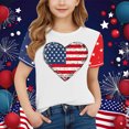 thumbnail image 2 of T-Shirt Graphique à Manches Courtes pour Enfants, Col Rond, Mélange Doux Polyester-Spandex, Respirant, Tenue Décontractée, pour Garçons et Filles 3-14 Ans, 2 of 4