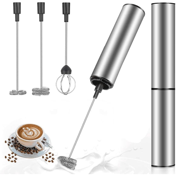 Electric milk frother, USB rechargeable milk frother (rechargeable)