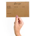 thumbnail image 2 of Inkdotpot 4x6 Inch Recipe Cards (Set of 50) , Thick Double Sided Premium Card Stock- Modern Style Kraft Recipe Notecards for Weddings- Bridal- Baby Shower - Classic Theme, 2 of 6