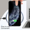 thumbnail image 4 of Wireless Charger, 15W Max Fast Wireless Charging Pad - Ultra Slim, User-Friendly Design - Compatible with All Qi-enabled Android and IOS phones - White, 4 of 9