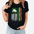 thumbnail image 1 of T-shirts de la Saint-Patrick pour Femmes, T-shirt Imprimé avec Col Rond et Manches Courtes, 1 of 3
