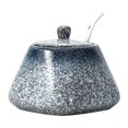 thumbnail image 1 of Sugar Bowl with Lid and Spoon, 430ml Ceramic Sugar Bowl, Japanese Salt Jar Container, 1 of 6