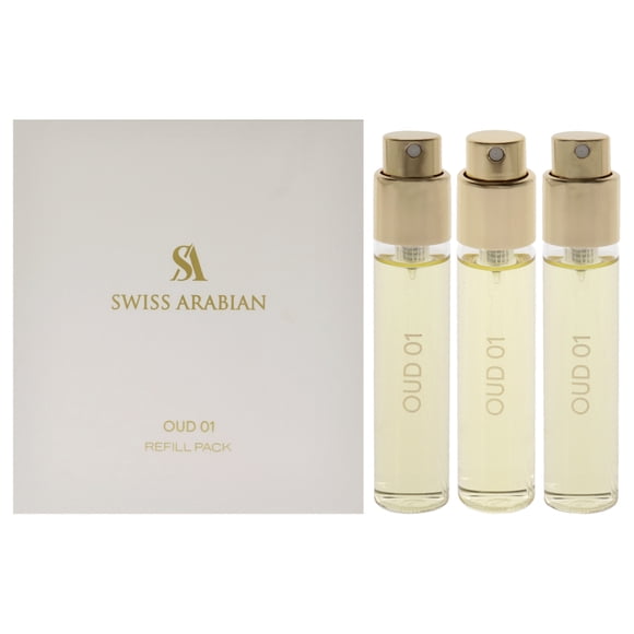 Oud 01 Trio Pack by Swiss Arabian for Unisex - 3 x 1 oz EDP Spray (Refill)